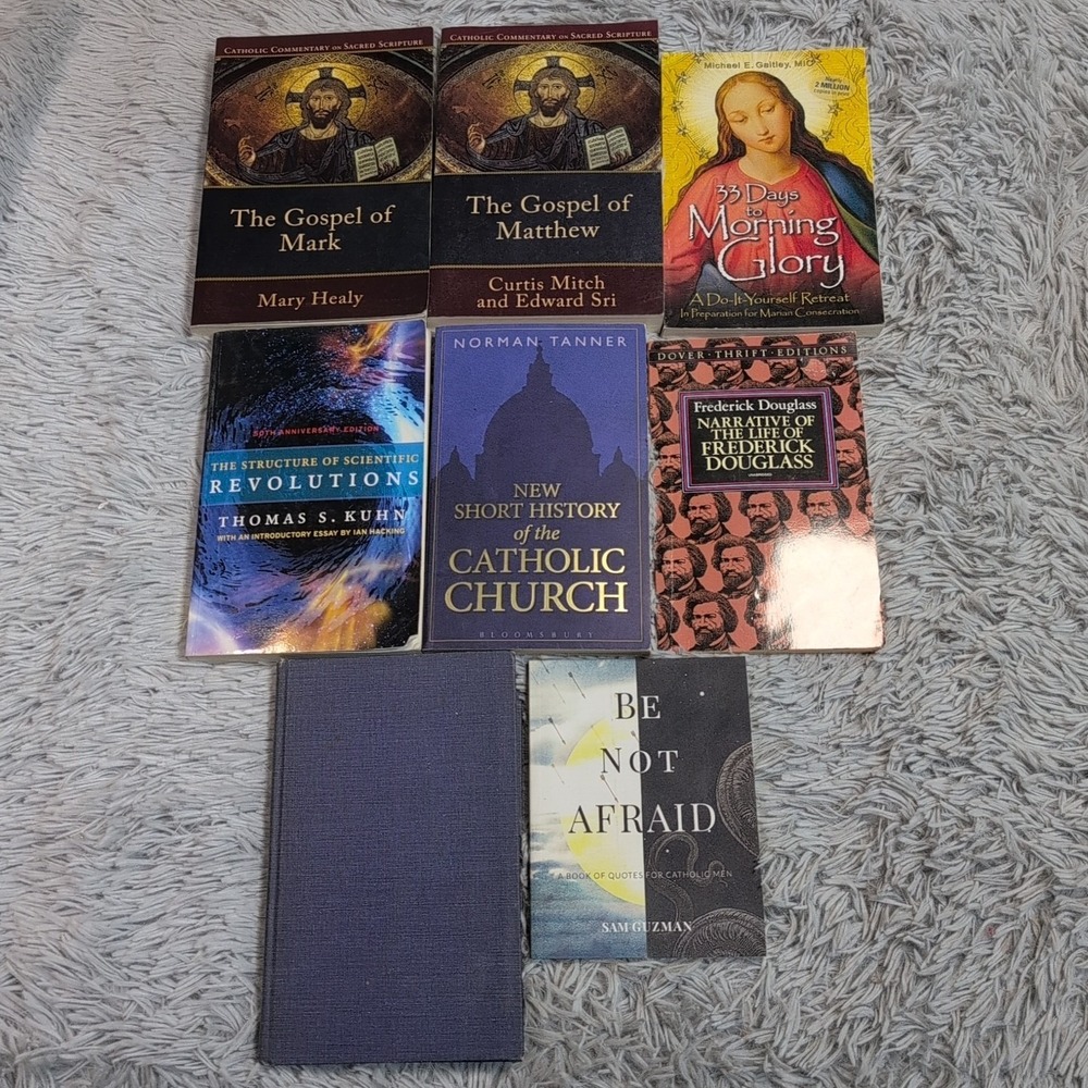 Lot of 8 Catholic Books Commentaries Consecration History Catholic Church